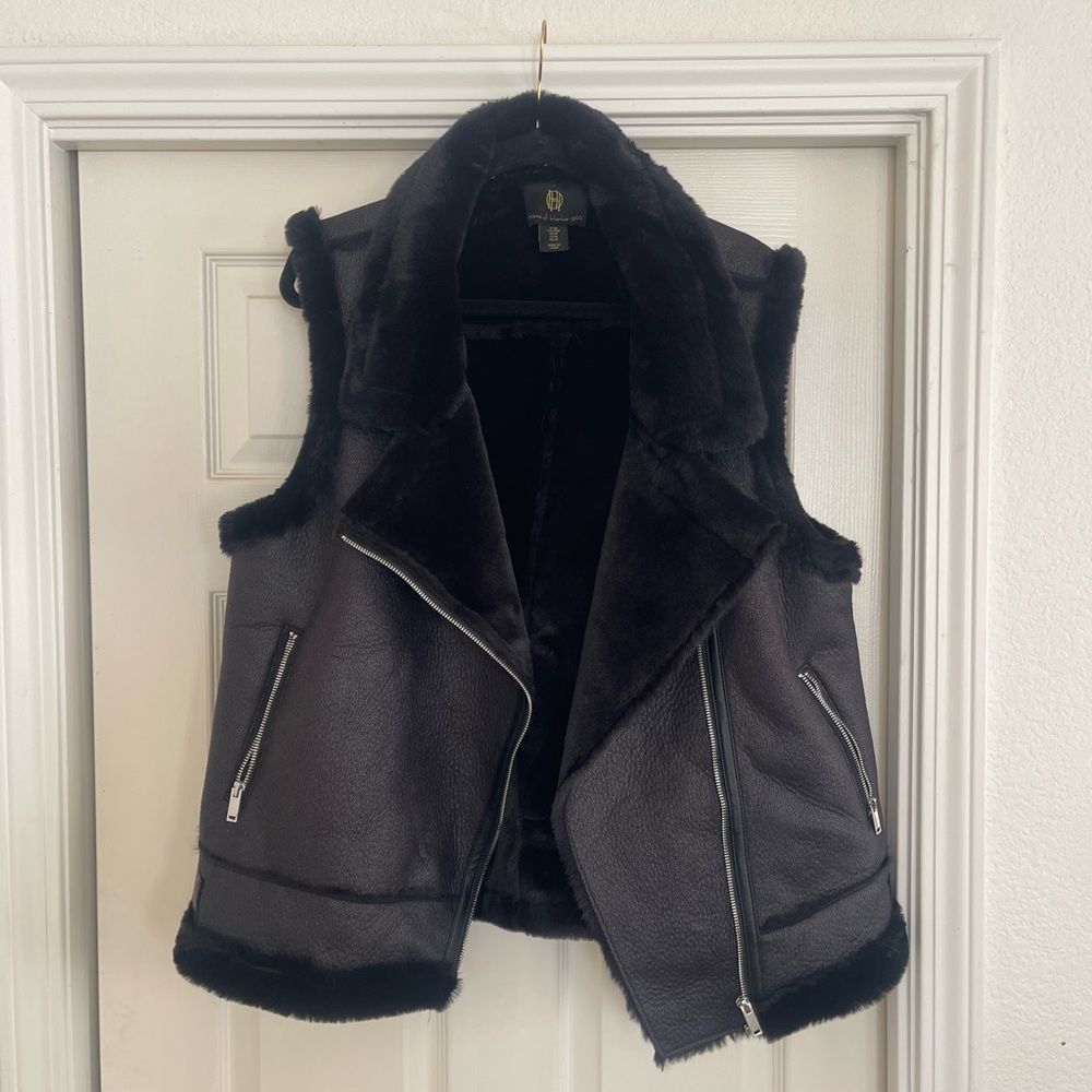 House of Harlow 1960 Faux Suede Lined Vest size Medium